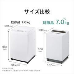 アイリスオーヤマ 全自動 縦型 縦型洗濯機コンパクトITW-70A01-W 1の画像