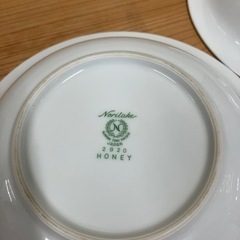 2507-636 Noritake HONEY カレー皿 3枚 バラ売り不可 キズ 汚れありの画像