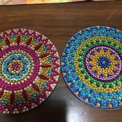 ダイヤモンドペインティングコースターセットの画像