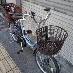 [YAMAHA]PAS(パス)コンパクト 20吋電動アシスト自転車 8.7Ahバッテリー+充電器+キー2本付きの画像