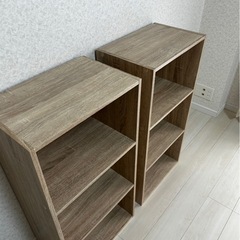 カラーボックス2つ　　の画像