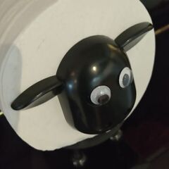 トイレットペーパー飾り（ひつじのショーン）の画像