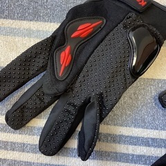 バイクグローブ　2セット　緑＆赤　サイズLの画像
