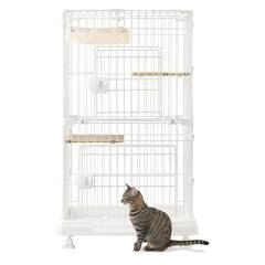 キャットケージ 2段 アイリスオーヤマ  中古の画像
