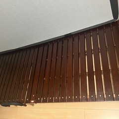 【3点セット】emma シングルマットレスとニトリの羽毛布団、フレームの画像