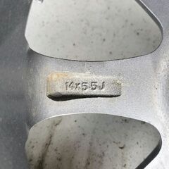 アルミホイール 14インチ ガンメタ ダークグレー 4本の画像