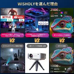 プロジェクター家庭用【2025年最新進化・AndroidTV搭載・270°回転】Wi-Fi 自動台形補正 Bluetooth5.4の画像