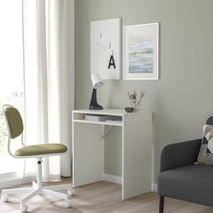 IKEA TORALD トラルド デスク, ホワイト, 65x40 cm の画像