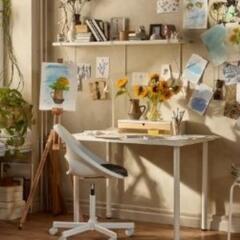 美品【大手家具IKEA 激安半額以下】人気 テーブル デスク ホワイトの画像