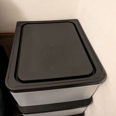4段プラスチック収納ケース【7月27日まで】の画像