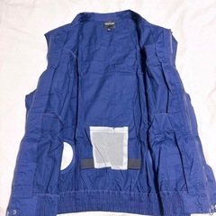 【新品未使用】空調服 ベストのみ 作業服 ネイビー 3XLの画像