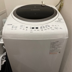 洗濯機　東芝　8kg ZABOON AW-8VM1の画像