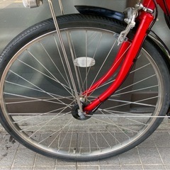 電動自転車　3509 ヤマハPASナチュラ 26インチ レッドの画像
