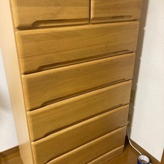 大容量洋服タンス［6段スライドレール付き］の画像