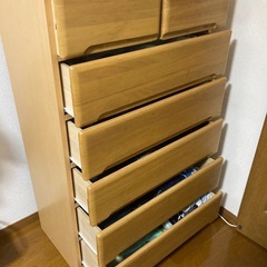 大容量洋服タンス［6段スライドレール付き］の画像