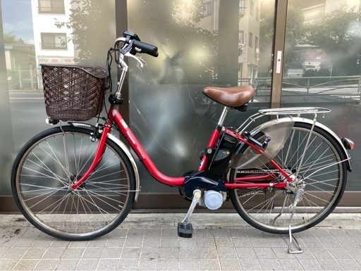 電動自転車 6849 パナソニック ビビDX 26インチ レッド