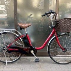 電動自転車　6849 パナソニック ビビDX 26インチ レッドの画像