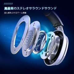 【✨新品✨】ゲーミングヘッドセット ヘッドホン 無線 PS5 PS4 PC Switchの画像