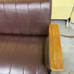 ニトリ 2人用ソファ Nシールド ステイン2KD DBRの画像