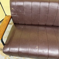 ニトリ 2人用ソファ Nシールド ステイン2KD DBRの画像