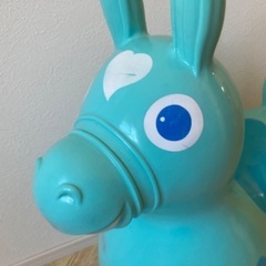 ♦️ ロディ 水色 ♦️ 馬　オモチャ 乗り物の画像