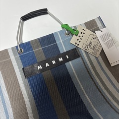 MARNI  ビニールバッグ　ストライプの画像