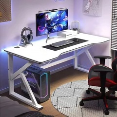 ゲーミングデスク　パソコンデスク幅80机　配線ホール付きpcデスク　の画像