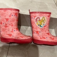 ！穴あり！　ディズニープリンセス 子供用 キッズ キッズレインブーツ 子供 ピンク 女の子 長靴 雨靴の画像