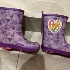 ！穴あり！　ディズニープリンセス 子供用 キッズ キッズレインブーツ 子供 ピンク 女の子 の画像