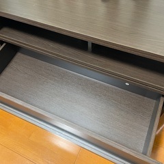 ニトリ 伸縮テレビボード テレビ台 ダークブラウンの画像