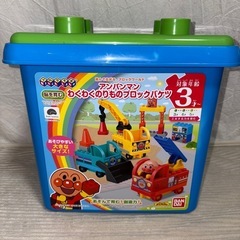 アンパンマン ジャムおじさんのパン工場 ＆ わくわくのりものブロックバケツ セットの画像