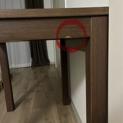 コタツ付きテーブルの画像