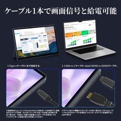 【✨新品✨】モバイルモニター 15インチ 4K タッチパネル ポータブルモニター USBの画像