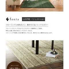 スミノエ 多機能ラグ LUSTRE (リュストル) 140cm×200cm カーペット の画像