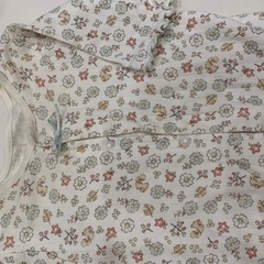 70-80 前開きロンパース　女の子の画像