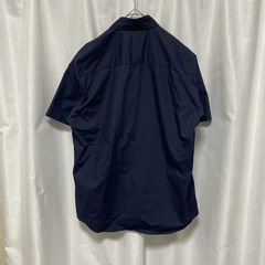 【Dickies ディッキーズ】廃盤 メンズ 半袖シャツ メンズ Lサイズ ネイビー ビッグロゴの画像