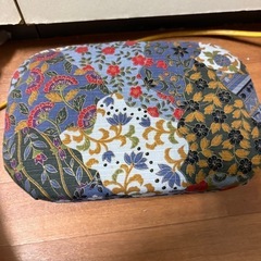 GY0725 折りたたみ正座椅子　袋付き　昭和レトロの画像