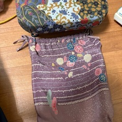 GY0725 折りたたみ正座椅子　袋付き　昭和レトロの画像