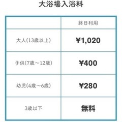 ♨️ひょうたん温泉♨️無料券♨️2枚♨️の画像