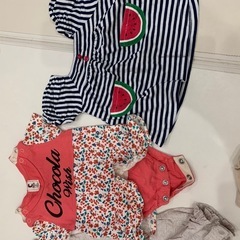 70 夏ロンパースまとめ売りの画像