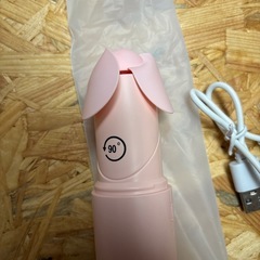 【新品未使用】ハンディファン ピンク スティック コンパクトの画像