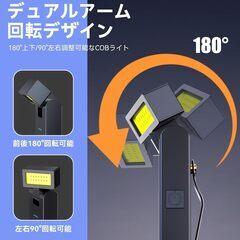 COBライト 充電式 小型 ミニライト クリップ式 180°上下/90°左右照明調整可能 3つ点灯モード COB LEDライト 超高輝度 Type-C充電式 作業用 マグネット内蔵 停電 防災 夜間作業 釣り アウトドア 登山キャンプの画像