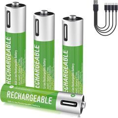 （新品未使用）充電式単四電池 4本セット1.5v 高容量タイプの画像