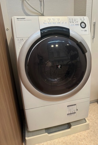 SHARP ドラム式洗濯乾燥機 ES-S70-WL 洗濯 7kg 乾燥3.5kg