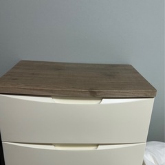 【完成品】北欧風チェスト 5段（アイボリー）の画像