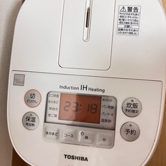 東芝IHジャー炊飯器 (中古品)0.54L (3合炊き)の画像
