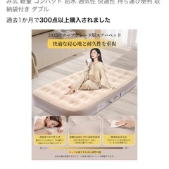 新品未使用！エアーベッド　ダブルの画像
