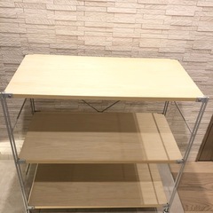 無印良品のスチールユニットシェルフ〔美品  程度良好〕の画像
