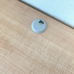 パソコンデスク　部分ガラス天板　の画像