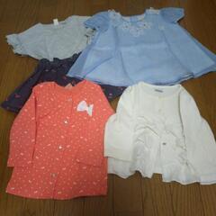8/3〜11まで 14枚 女の子 80cm 服の画像